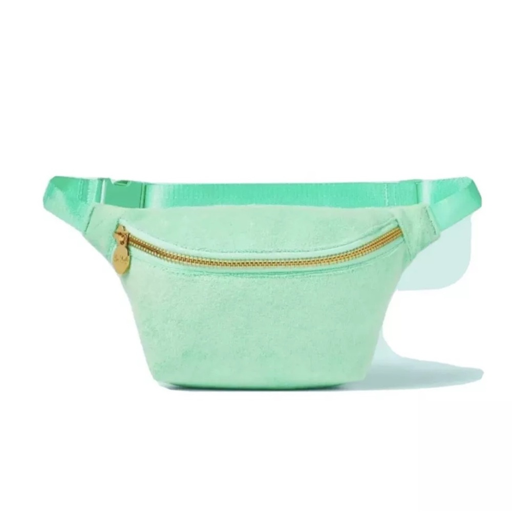 STONEY CLOVER LANE X TARGET  Light Green Terry Cloth Belt Bag NWT 💚